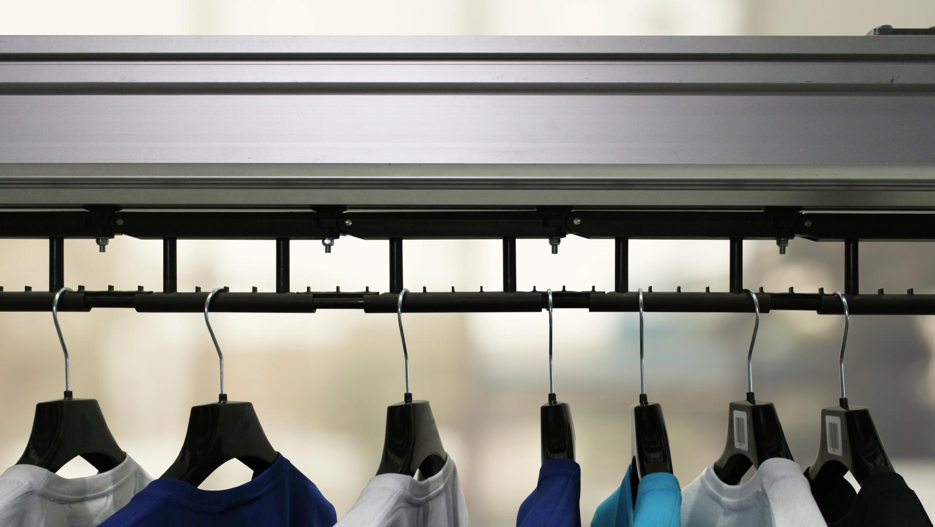 Mhart sistema de manipulación de prendas colgadas y unidades de carga de gran versatilidad