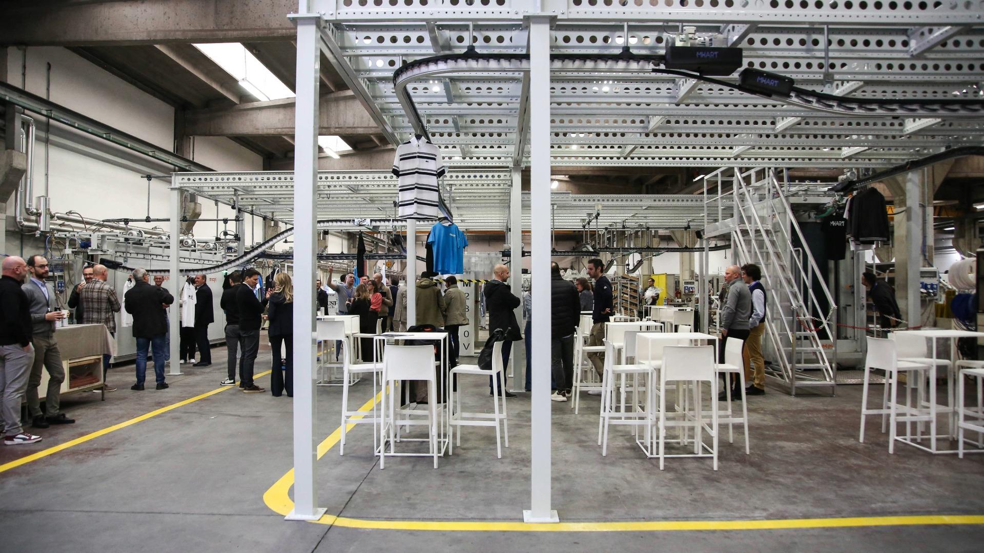 MHART junto con Macpi y Brustia Advanced Technology en el evento Italian Excellence in Apparel Technology automatización logística confección